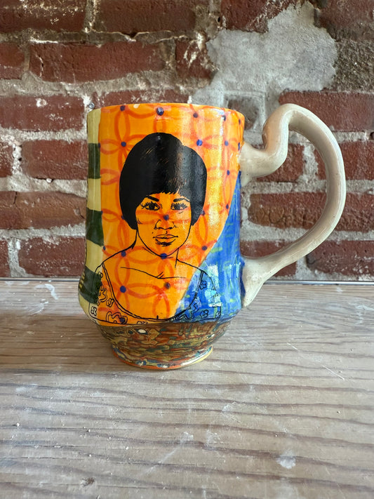 Aretha Franklin cup for Amanda