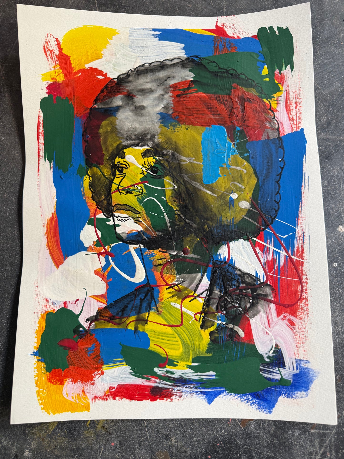 Angela Davis painting